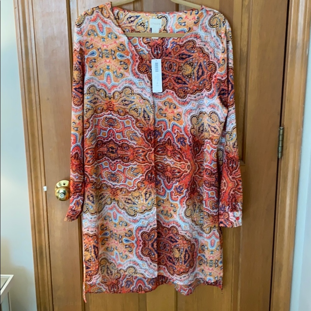 Chicos fly away chiffon tunic